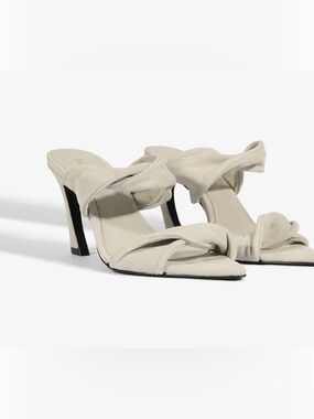 Tony Bianco Women’s Cream Knot-Detail Heeled Sandals Sz 9